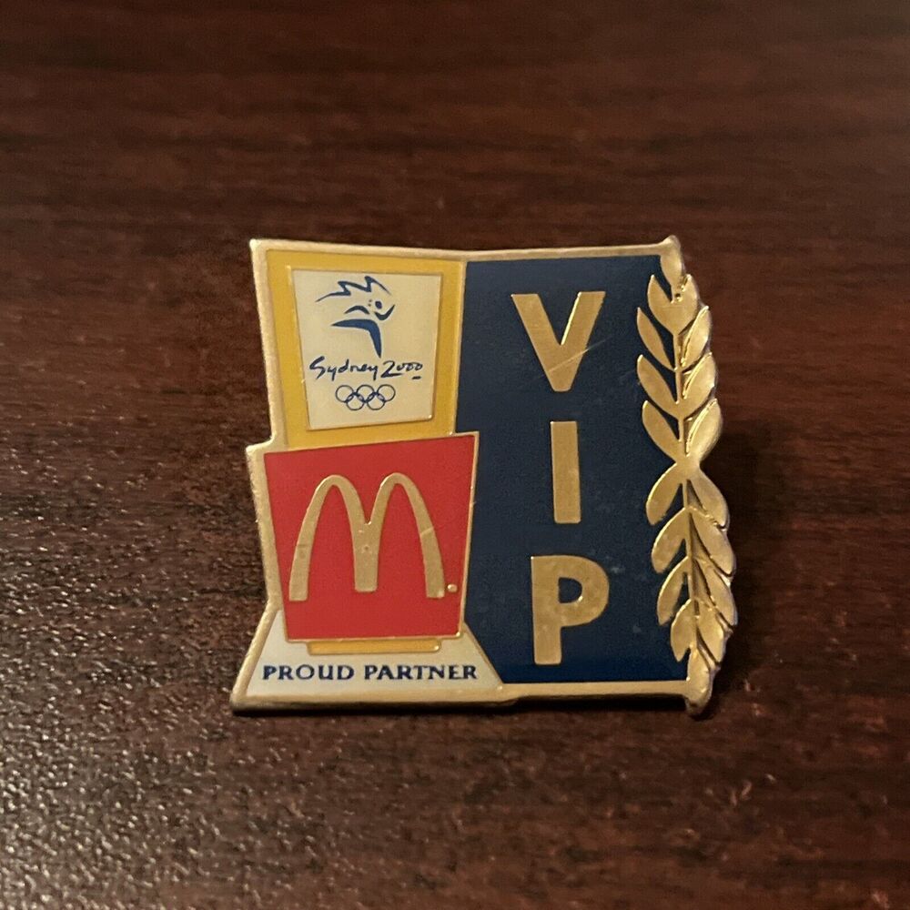 McDonald’s 2000 Sydney‎ Olympics VIP Proud Partner Employee Lapel Hat Pin
